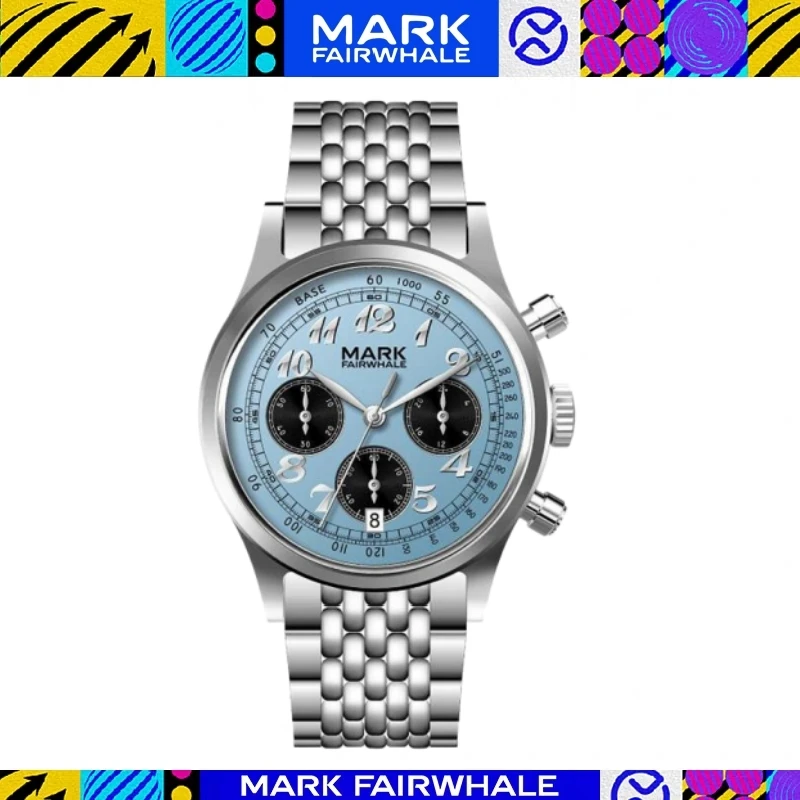 

MARK FAIRWHALE 5071 NEW Fashion Quartz Watch Multifunctional Chronograph Luminous Waterproof Watch for Man Relogios Masculino