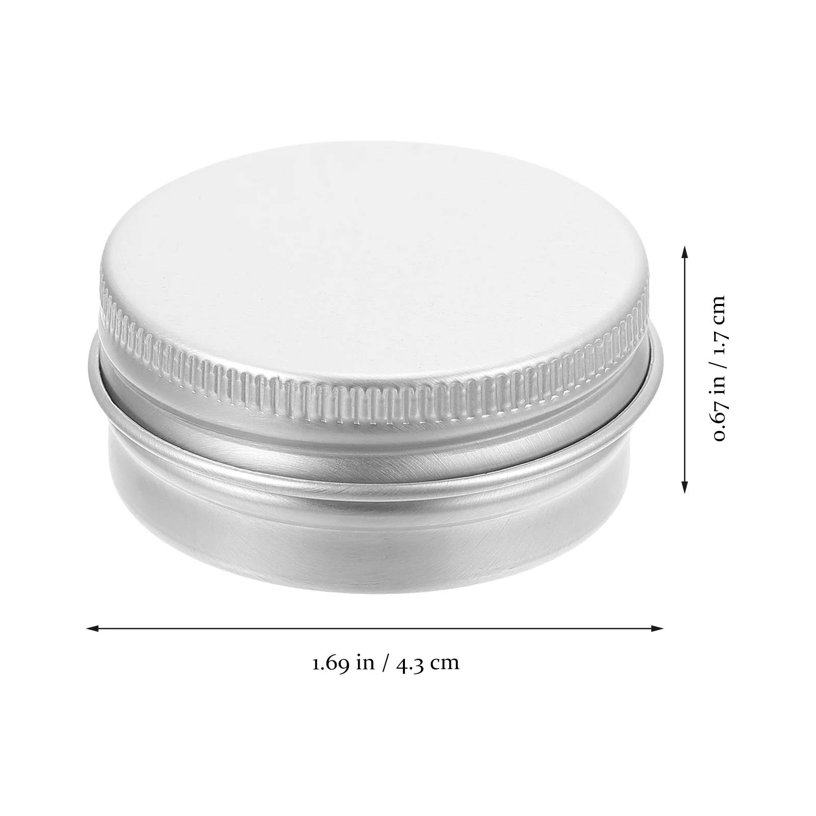 50 Uds loción facial caja redonda de aluminio tarro de almacenamiento subcontenedor de maquillaje soporte de crema cosméticos plateados muestra de viaje