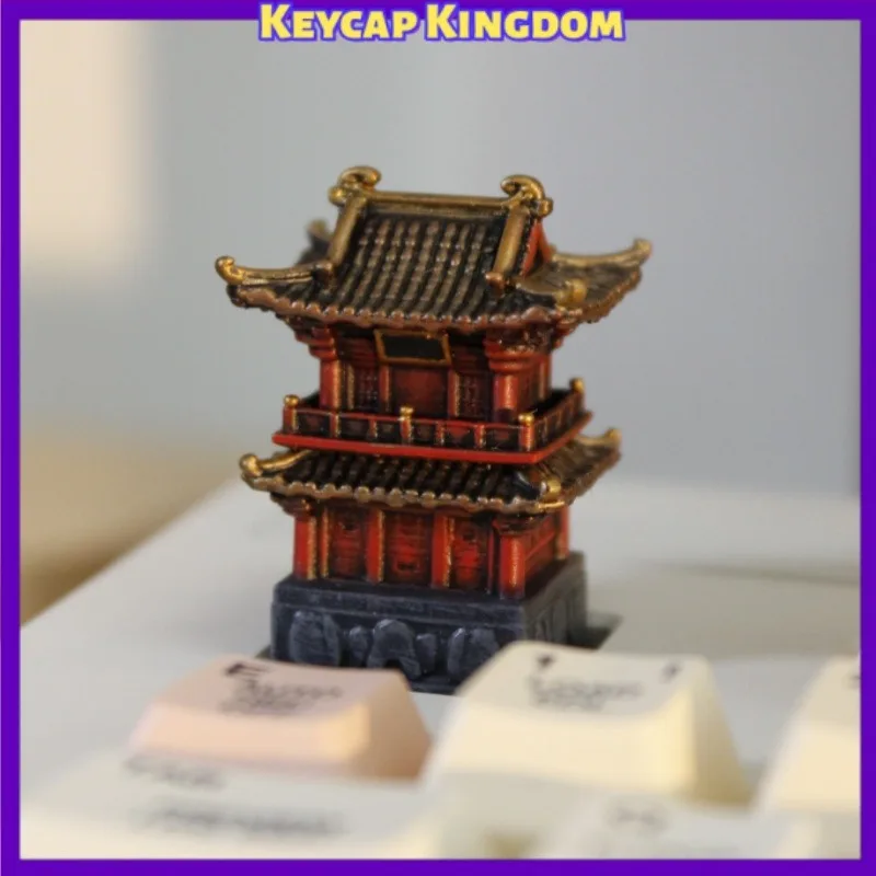 Black Myth: Wukong - God of Wealth Temple 3D Printed Resin Custom Artisan Keycap Mechanical Keyboard Point Keycap PC Gaming Gift