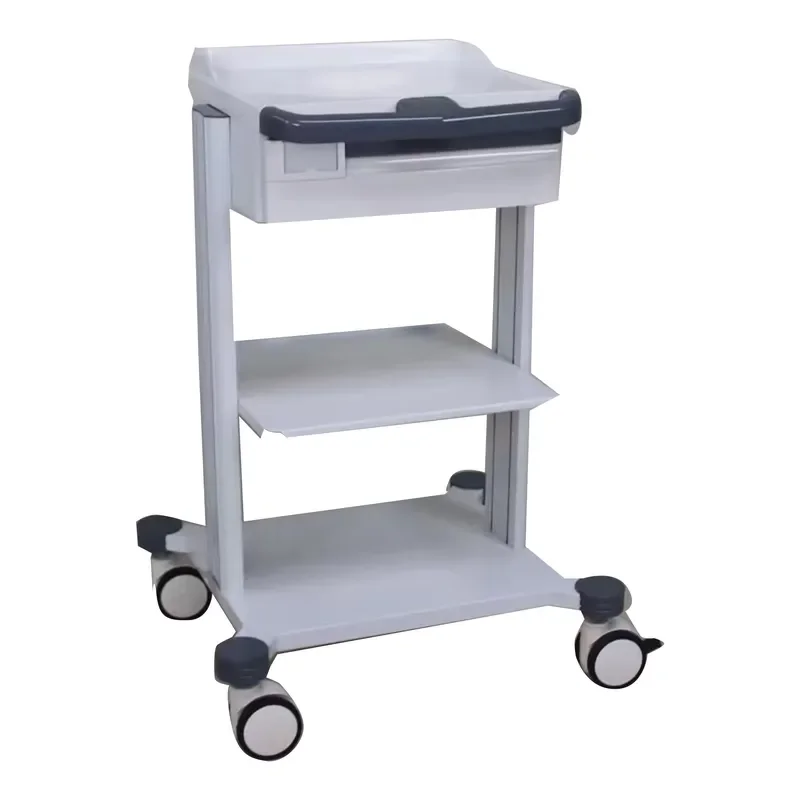 Stainless Steel Medical Trolley Hospital Equipment Cart for Surgical Instruments Nursing Care Mobile Stand Clinic Utility