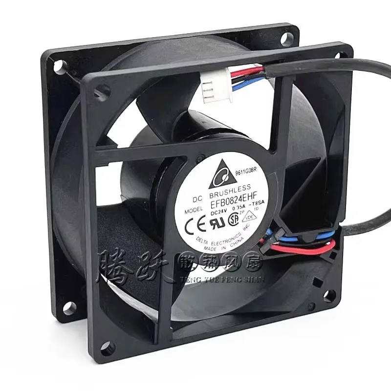 Original EFB0824EHF 24V 0.35A 8CM 80 * 80 * 32MM Emerson CT frequency converter Cooling fan