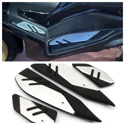 New CNC Aluminum Motorcycle Footpegs Fit For YAMAHA XMAX 300 2023 Rubber Footrest Anti-slip Foot Pedal Motorcycle Accessories