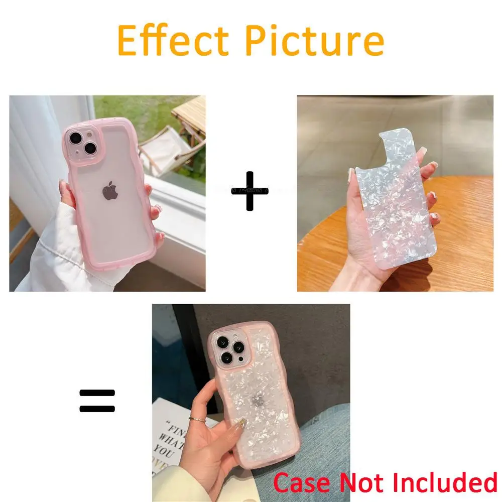 2Pcs/lot Phone Rear Decorative Film For OPPO A15 A15s A5 A35 A12e A32 A9 A33 A31 Gradient Glitter Back Cover Card Not Sticker