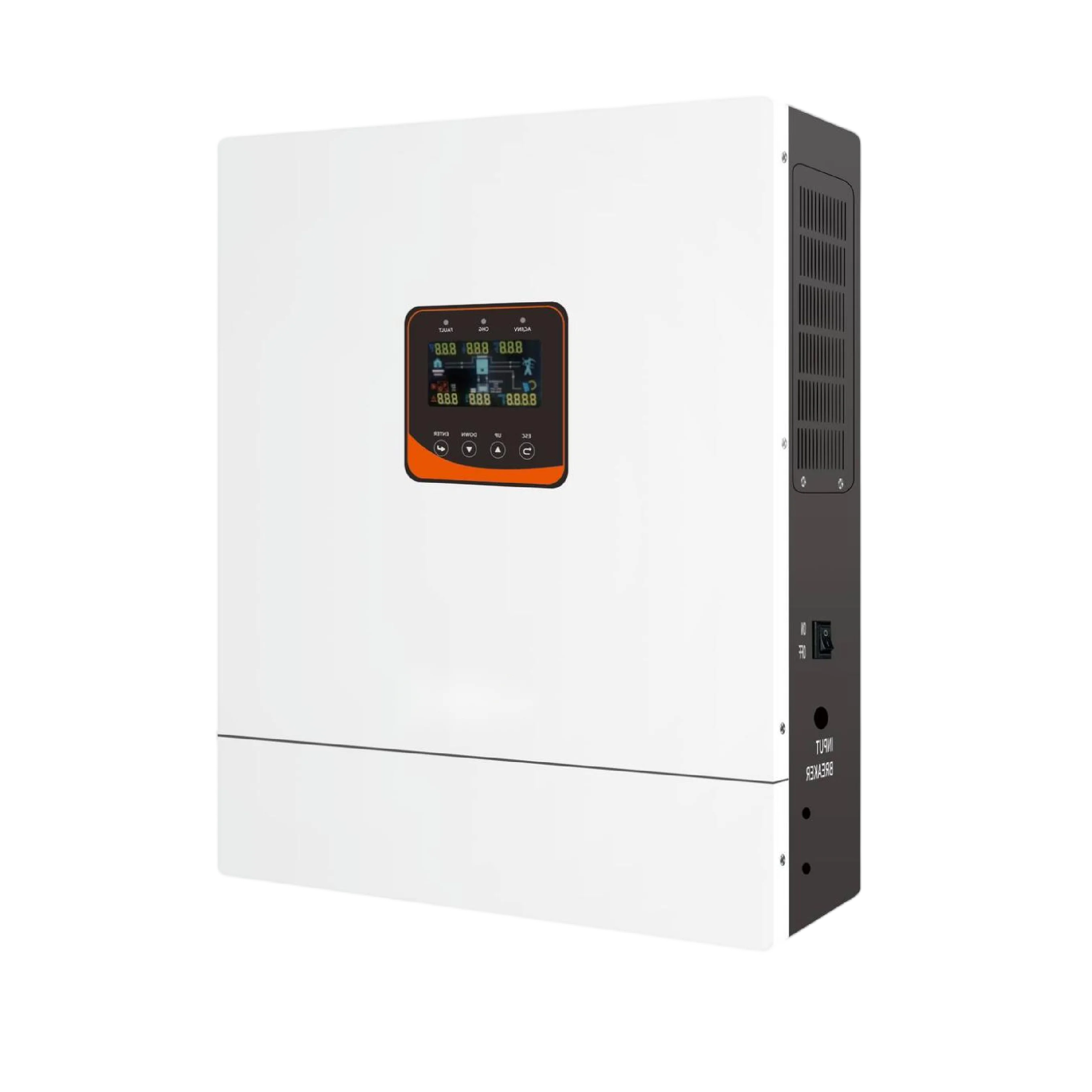 Single Phase Hybrid Inverter with Monocrystalline Silicon MPPT Controller Lithium Ion Battery