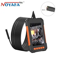 P40 Industrial Endoscope Camera 1080P Inspection Borescope 4.3 Inch Display Waterproof Snake Camera Lens 8 LED for Car Engine