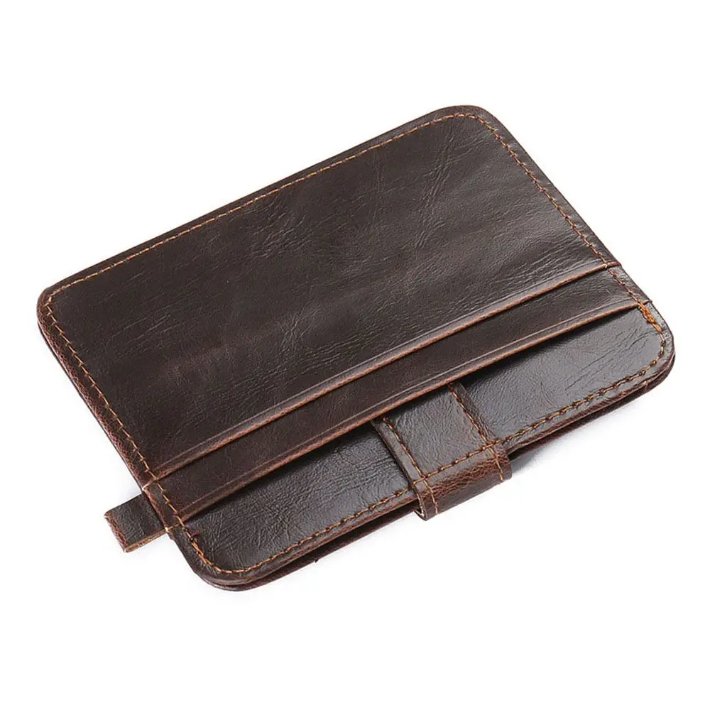 

Package Carteira 100% Real Leather Men Clutch Hasp Male Women Vintage Style Mini Wallets Purse Small Leather