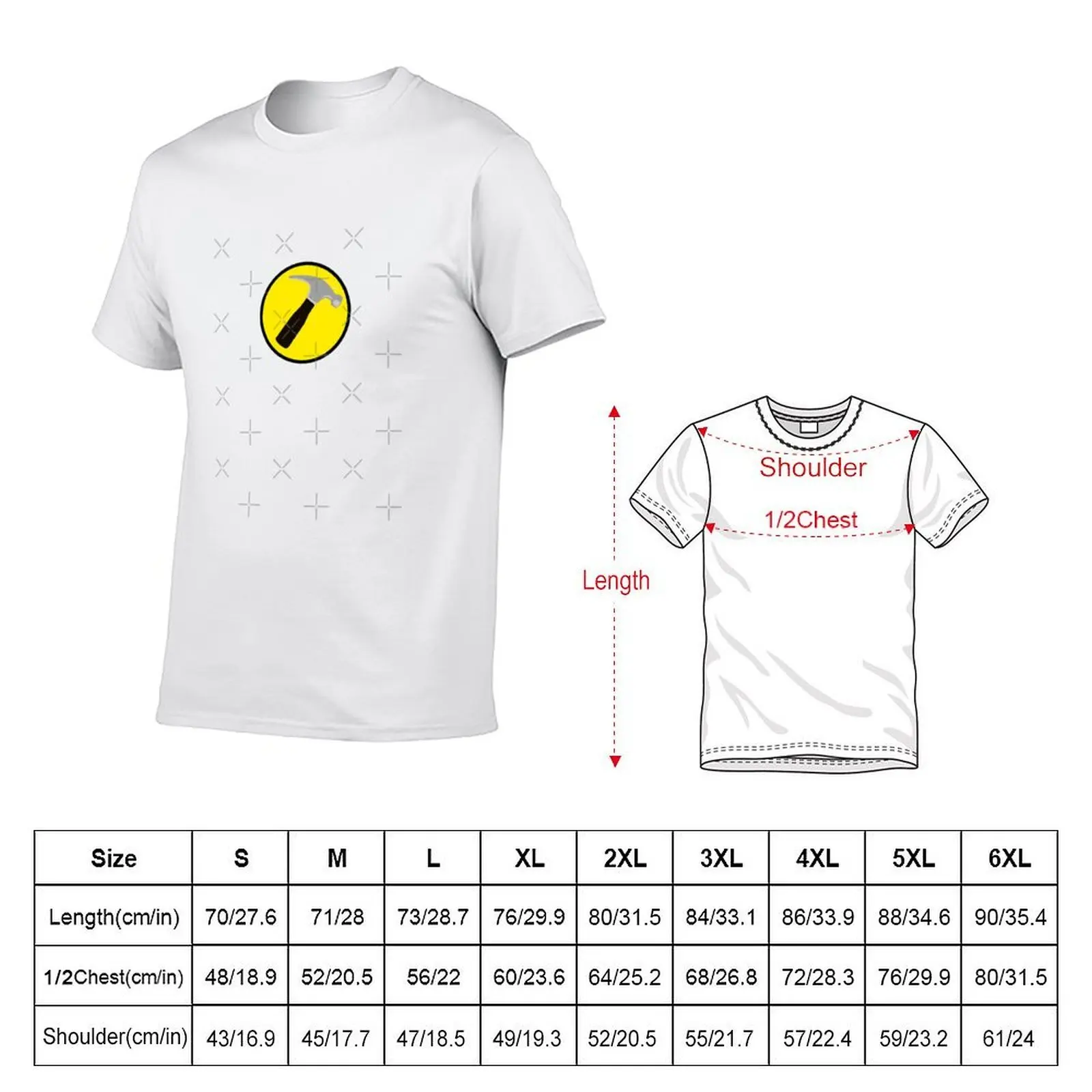 Captain Hammer outlined T-Shirt t shirts for man pack white man t shirts for men T-Shirt