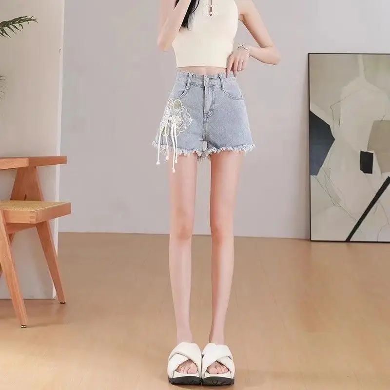 شورت نسائي مخملي مكشكش عالي الخصر ملفوف للنوادي الليلية ملابس سهرة براقة للحفلات كوينز اجتماعي حضري أنيق أنيق ناضج