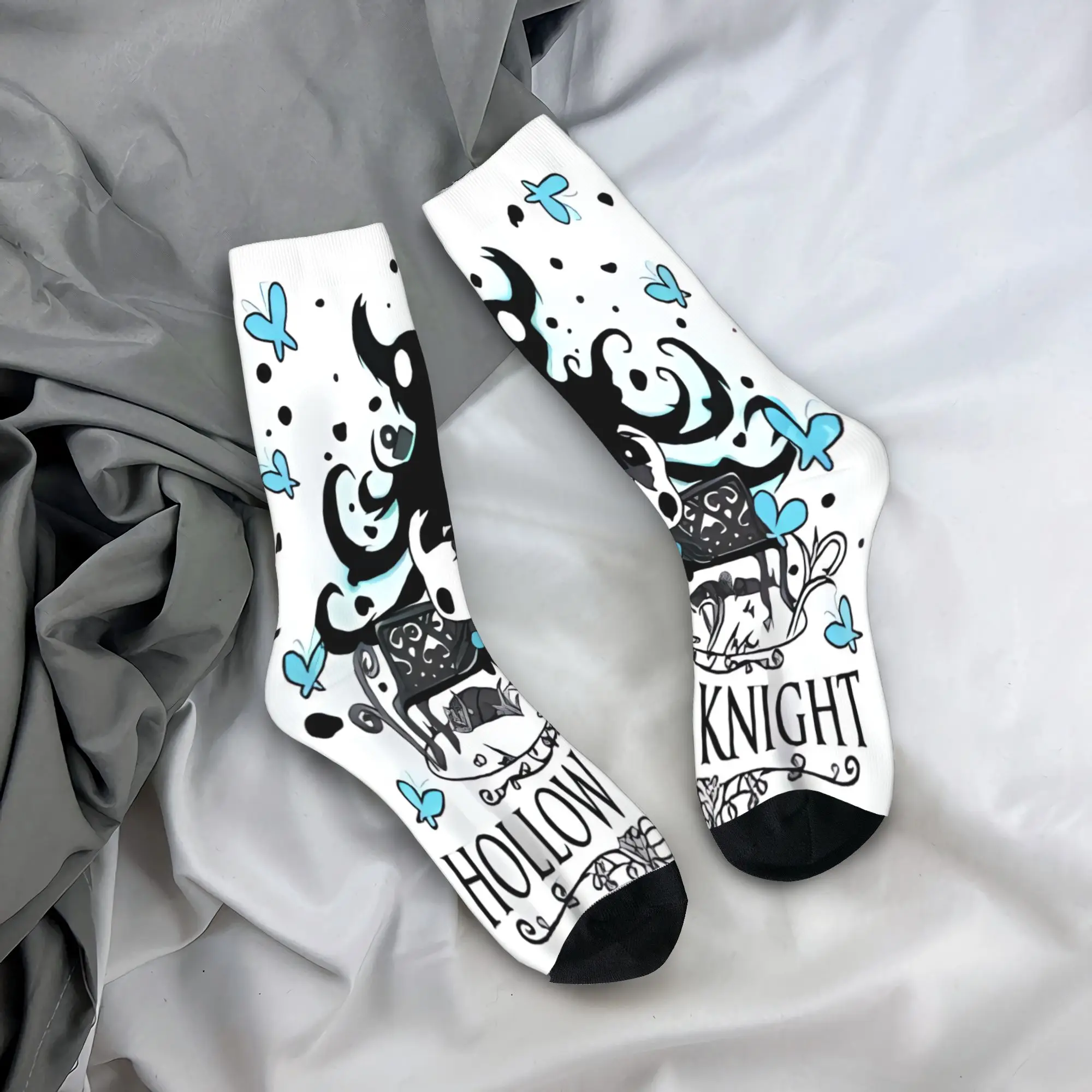 

Носки с изображением полого рыцаря, зимние чулки, кавайные теплые мягкие носки для взрослых и мужчин, нескользящие носки для спорта на открытом воздухе с принтом