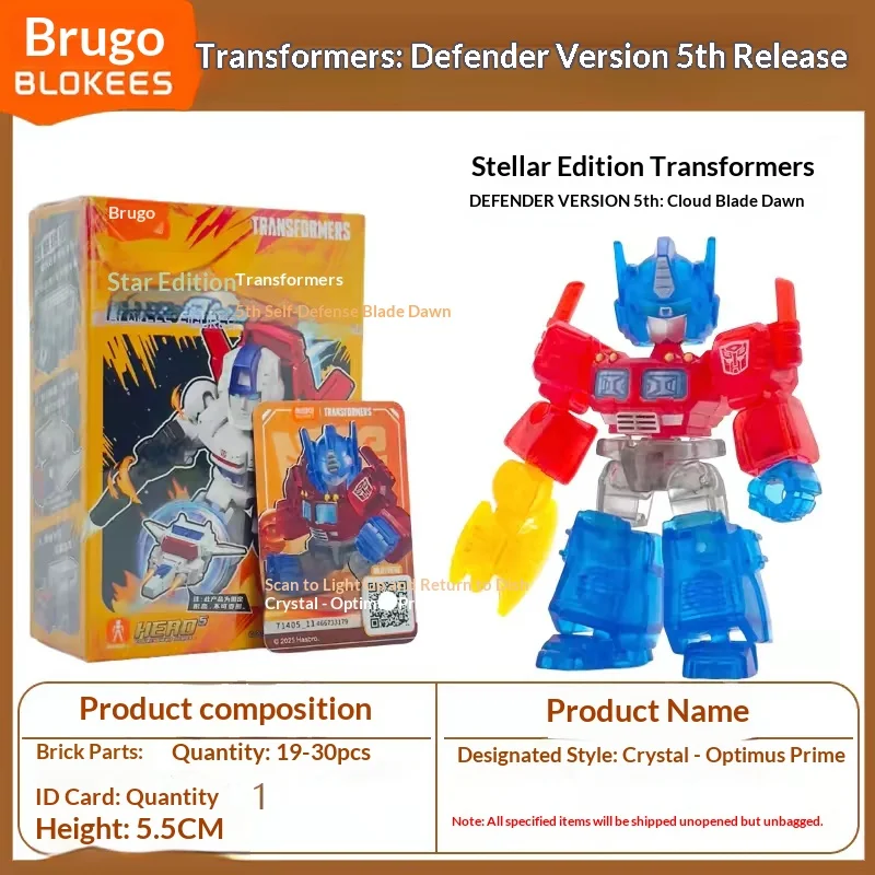 Blokees Transformers Building Blocks Defender Version Wave 5 Jetfire Mini Pocket Assembled Blind Box Collectible Model view 4