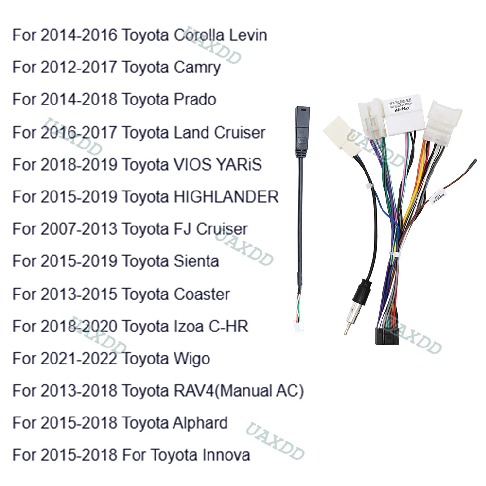 CABLE FOR TOYOTA Low End Cars with Small Screens or No Screens in the Central Control Area Corolla Prado Cruiser Camry Yaris 86