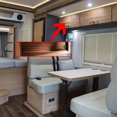 37JE Motorhome & Boats 인테리어 캐비닛은 캠프 및 해양 사용을위한 신축성 그물 다기능 캐비닛 가드 로프