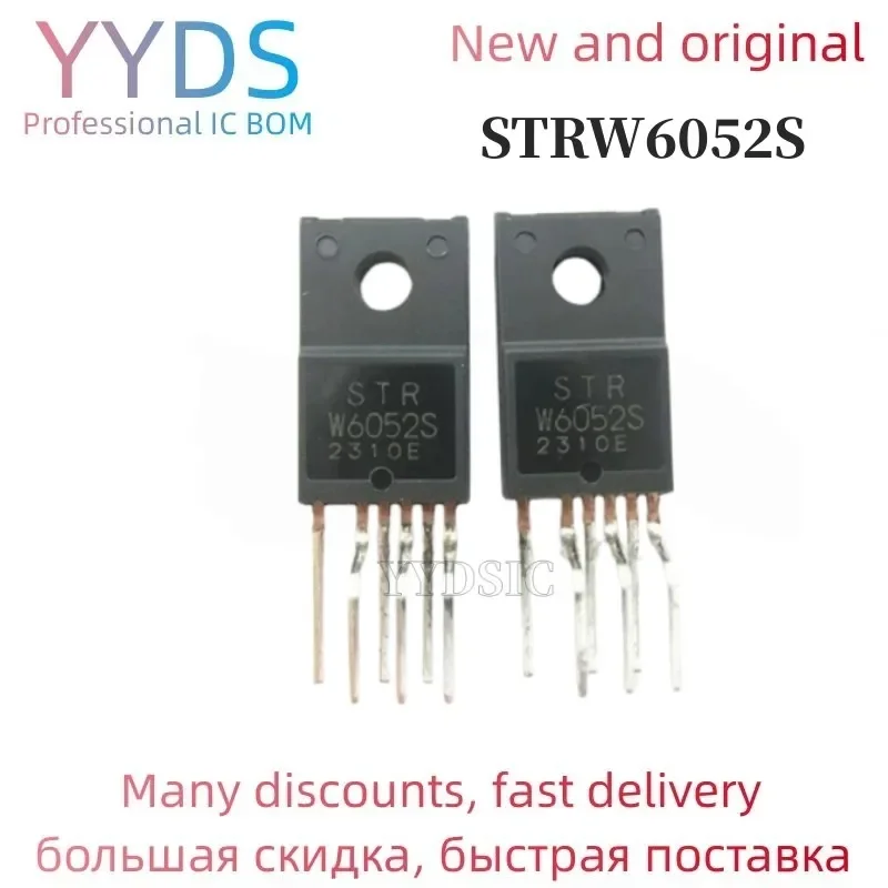 5PCS  STRW6052S TO220F-6 W6052S TO-220F STRW6052 STR-W6052S W6052 TO-220