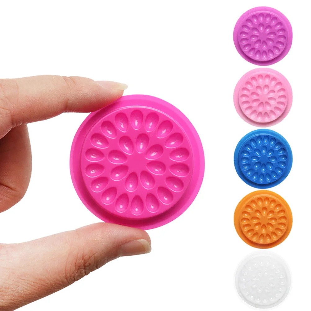 

20pcs Flower Shape Grafting Tray Premium Material Lightweight Eyelash Extension Tray Holder For Salon Home Use Strong Sticky