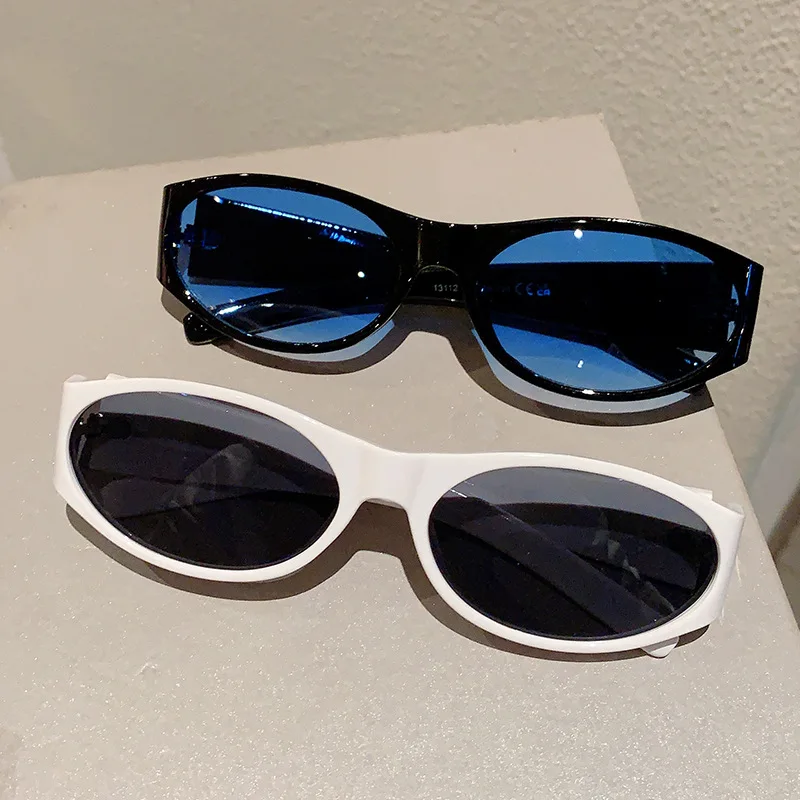 Luxury Brand Designer Vintage Oval Sunglasses Women For Men 2024 Sun Glasses Trendy Punk Popular Sexy Ladies Outdoor Eyeglasses