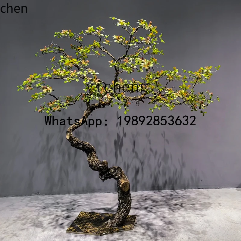 HT boutique island spring flower simulation green plant interior decoration landscaping floor ornament