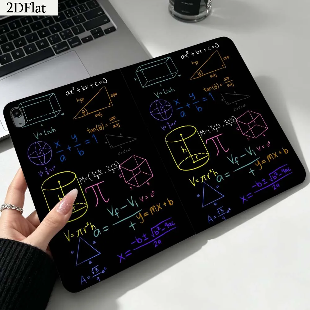 Math Cubo Creativity For iPad Pro mini Air A16 A14 6 5 4 6th 7 7th 11th 9Gen 13 M5 11 A17 Pro M4 Inch Tablet Case Gift