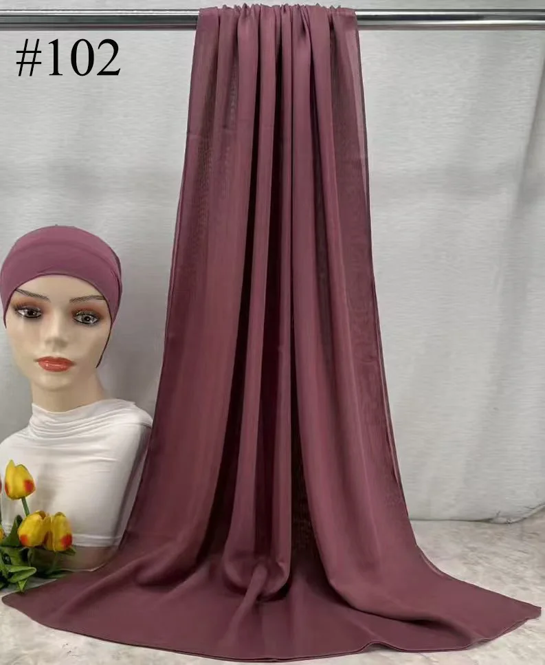Mini Modal Hijab with Undercap Set Basic Stretchy Pullover Headscarf Thin Breathable Sunscreen Head Wrap Hijabs Scarf 165*50cm image 3