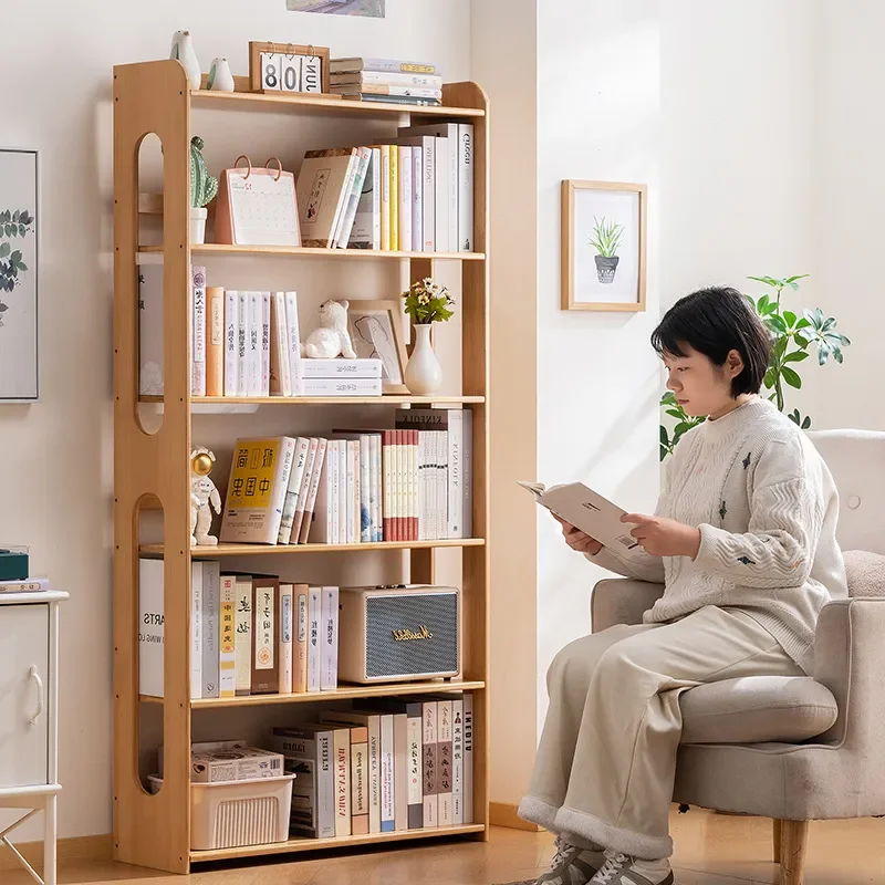for Household Bookcase Floor to Ceiling Bookshelf Doorless Locker Storage Shelf Integrated Multi layer Lattice Cabinet for
