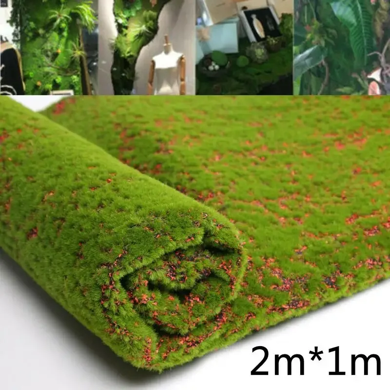 Plantas artificiais Turf Moss Carpet, Fake Green Grass Mat, Micro Decoração Paisagem, Home Floor, Casamento, Jardim ao ar livre