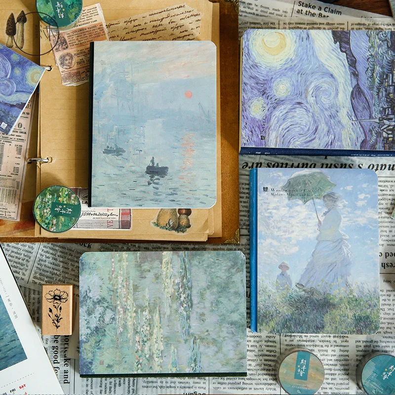 اللوحات العالمية الشهيرة فان جوخ دفتر اشي الشريط المرجعية مجموعة رسم كتاب اللوازم المدرسية هدية عيد ميلاد #3
