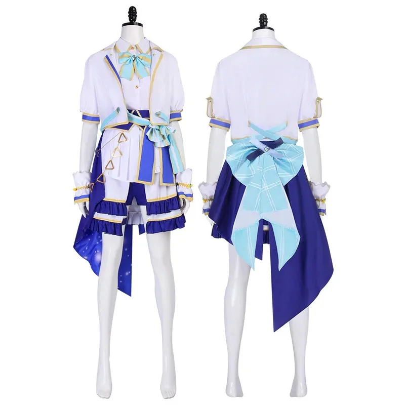 

Аниме виртуальный Hosimati Suisei игровой костюм элегантная милая униформа косплей костюм парик Хэллоуин вечеринка Perfo наряд