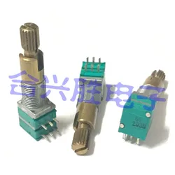 1 Piece RK097 Double Shaft Duplex Potentiometer B20K B203 Car Navigation Audio Adjustment Volume Potentiometer