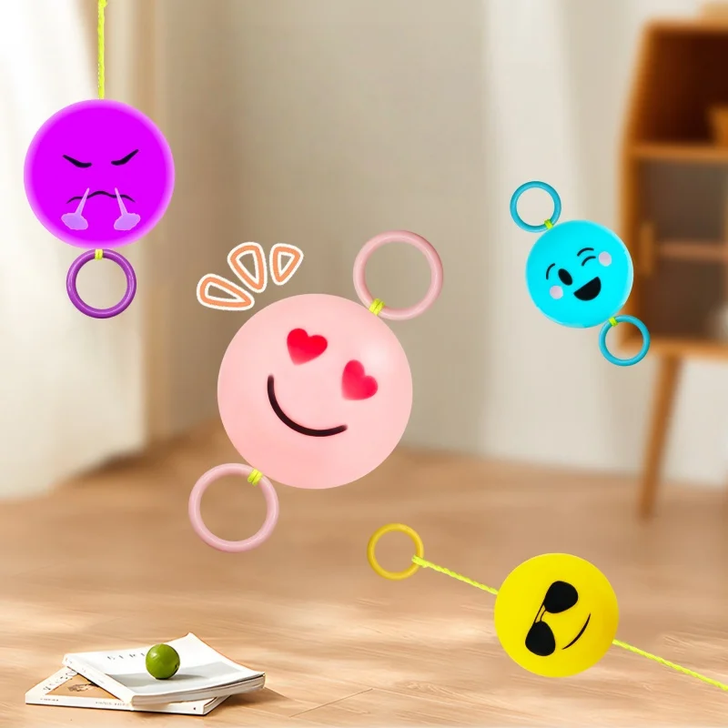 5Pcs Creativity Kids Whistle Pull String Flying Ball Toys Decompression Hand-Eye Coordinated Exercise Indoor outdoor Puzzle Toys