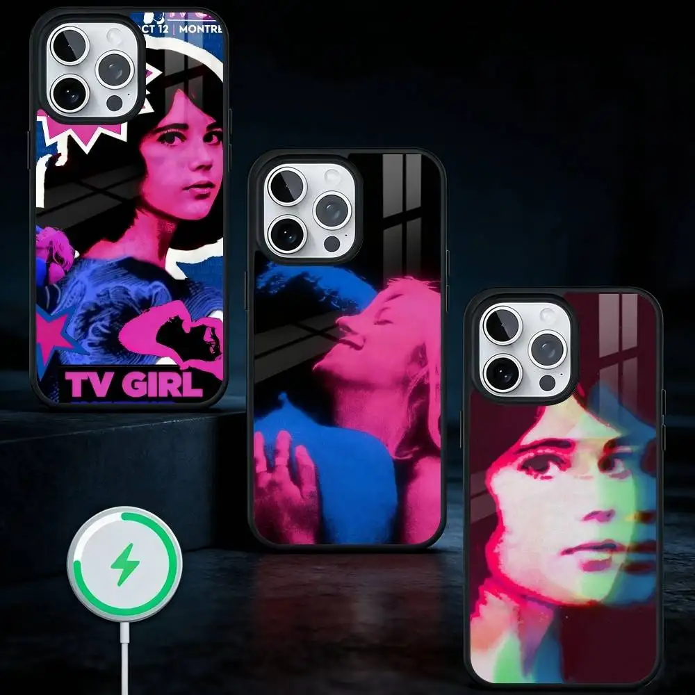 

T-TV Girl Album Phone Case For iPhone17,16,15,14,13 Plus,Pro Max Magnetic For Magsafe Wireless Charging
