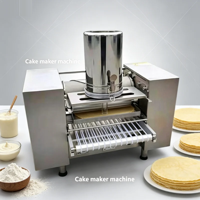 Commercial Automatic Mini Mille Crepe Cake Machine Automatique Thousand Layer Cake Pancake Skin Board Crepe Maker Making Machine
