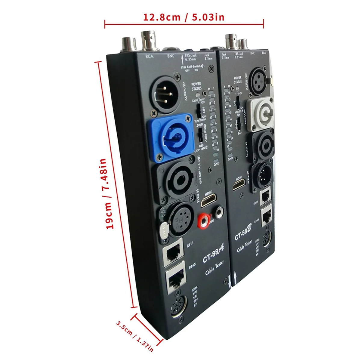 

CT-88 Отдельный многофункциональный линейный измеритель сигнальной линии XLR - совместимый автоматический измеритель боковой линии аудио