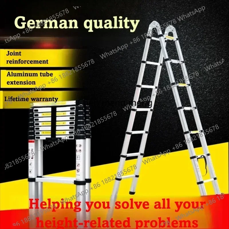 

Новинка! Прочная бесшовная телескопическая лестница-стремянка с компактным дизайном для использования на чердаках, в домах и на стройплощадках.