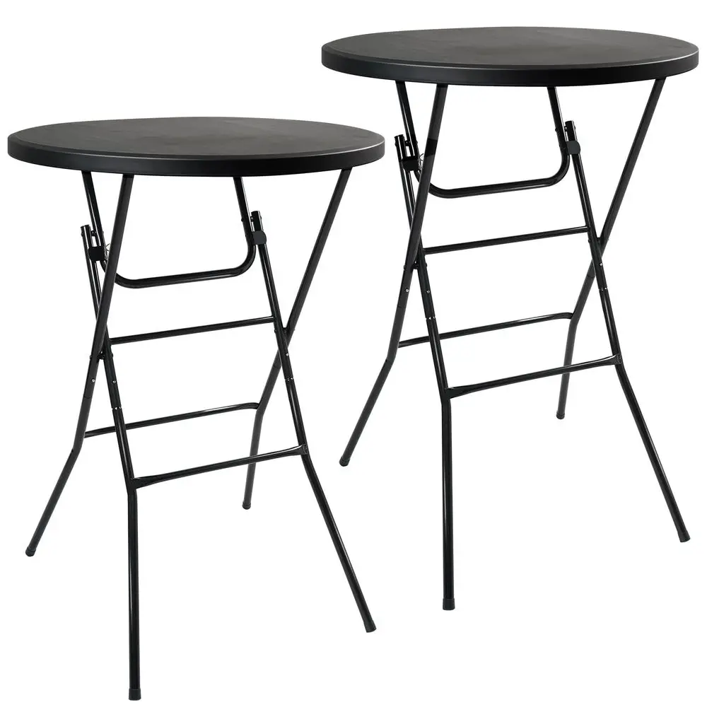 

Round Table, 32in Cocktail Table, High Top Table with Removable Legs, Foldable Bar Tables, Pub Tables for Weddings, Parties,Pat