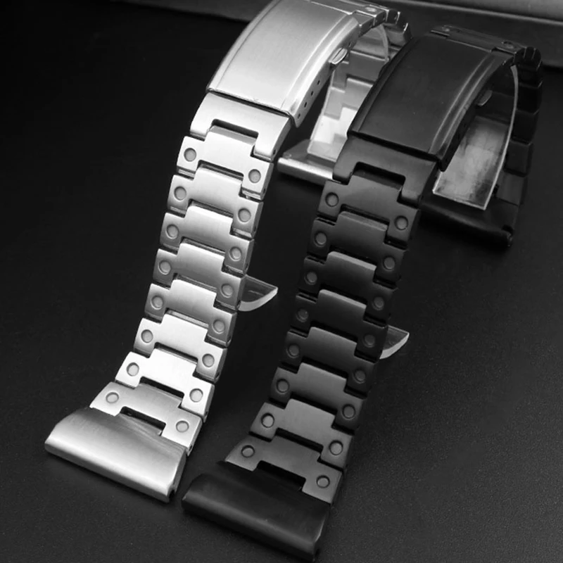 24MM 26MM 28MM 30mm Solid Stainless Steel Watch Strap For Diesel Seven Friday  Watchband Large size Steel Belt Men\'s Bracelet