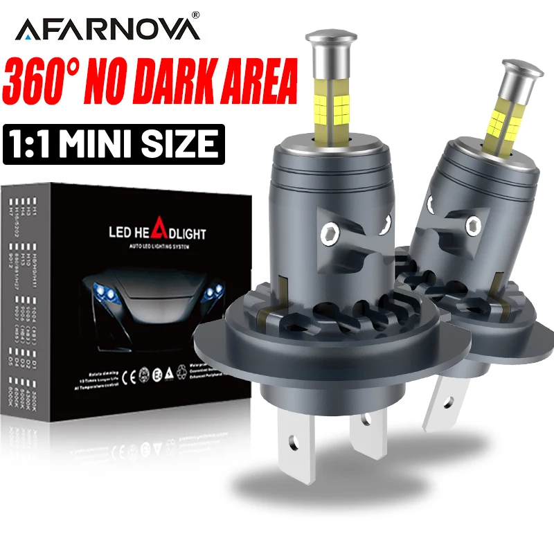 

2000W H7 H4 LED Bulb 360 4 Sided 1:1 Plug and Play For Hi-Low Beam 9288 CSP Turbo H4 H7 Canbus No Errors 6000K 12V Super Bright