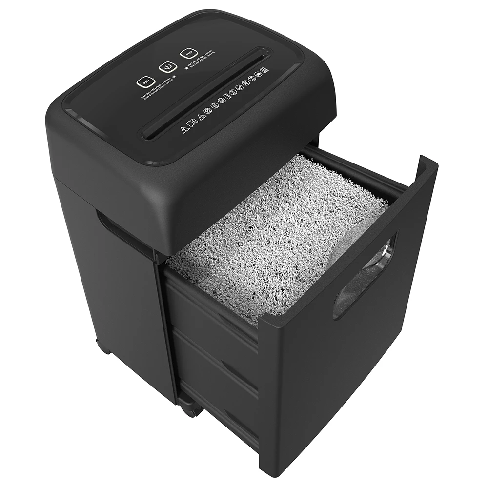 Low Noise Electronic Heavy  Paper Shredder C281P 18 Sheet Credit Card Shredding Machine with 20L Bin