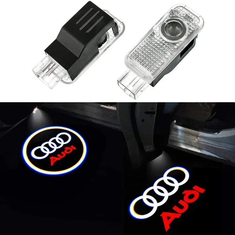 

Led Car Door logo Welcome Light For audi A1 A3 8V 8P 8L A4 B5 B6 B7 B8 A6 C5 C6 C7 A5 8T A7 A8 Q3 Q5 Q7 TT S3 S6 Sline Quattro