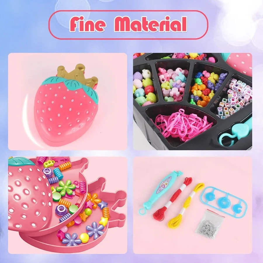 2 jeux de jouets de bricolage, Puzzle, ruban créatif tissé, cordes à main, fabrication de bijoux, Kit artisanal, étuis créatifs pour bracelets et cou