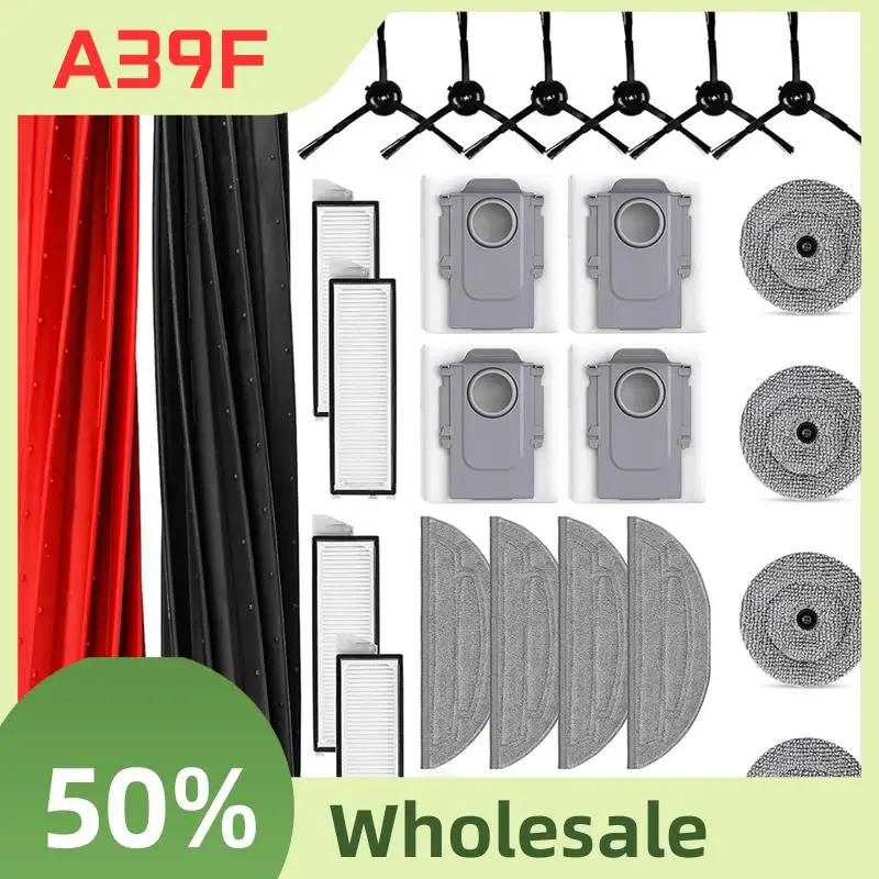 A39F أفضل الملحقات ل Roborock S8 Maxv الترا روبوت فراغ قطع الغيار الجانب الرئيسي فرش ممسحة الملابس مرشحات HEPA أكياس الغبار #1