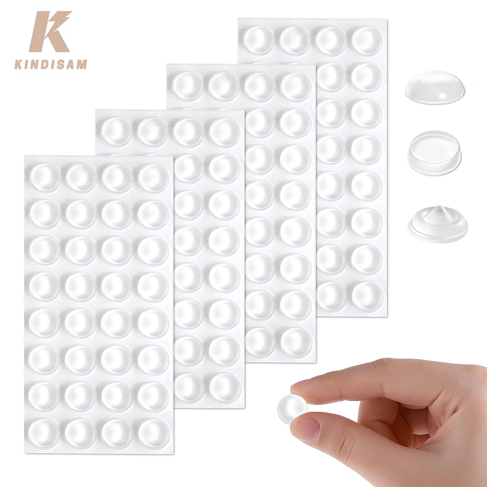 

200PCS Cabinet Bumpers Door Stopper Adhesive Bumper Dots Sound Dampening Cupboard Pads for Kitchen Drawers Furniture