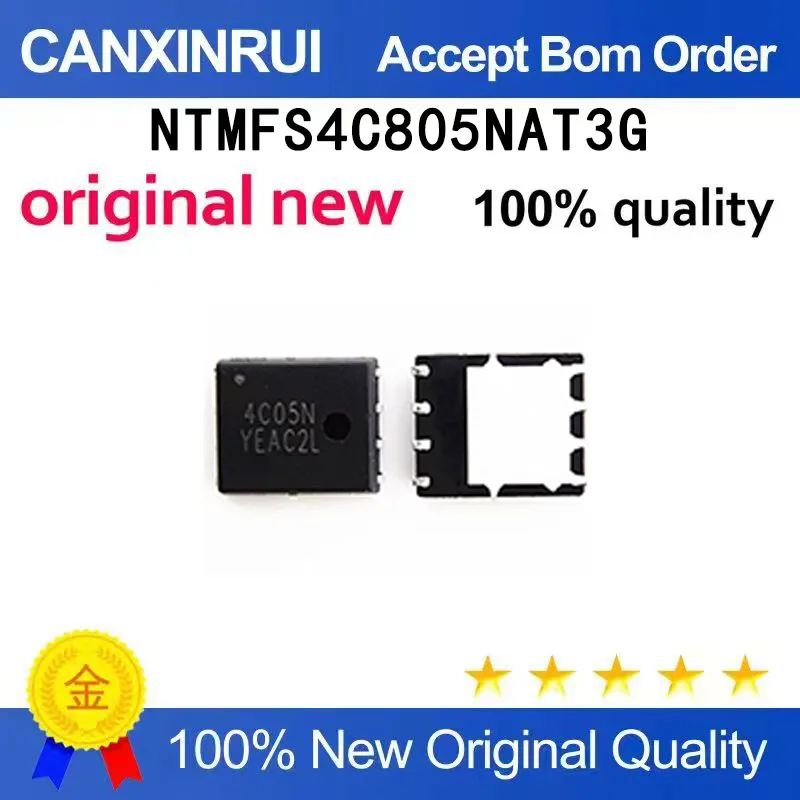 

(5pcs-100pcs)New original NTMFS4C805NAT3G QFN8 spot chip IC