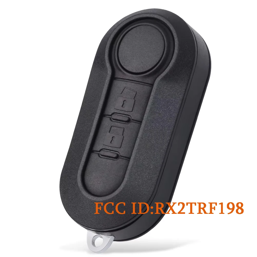

DIYKEY RX2TRF198 — Автомобильный ключ-брелок для Fiat 500/500L, 2 кнопки, 433 МГц, чип PCF7946/ID46, система Marelli BSI/Delphi BSI