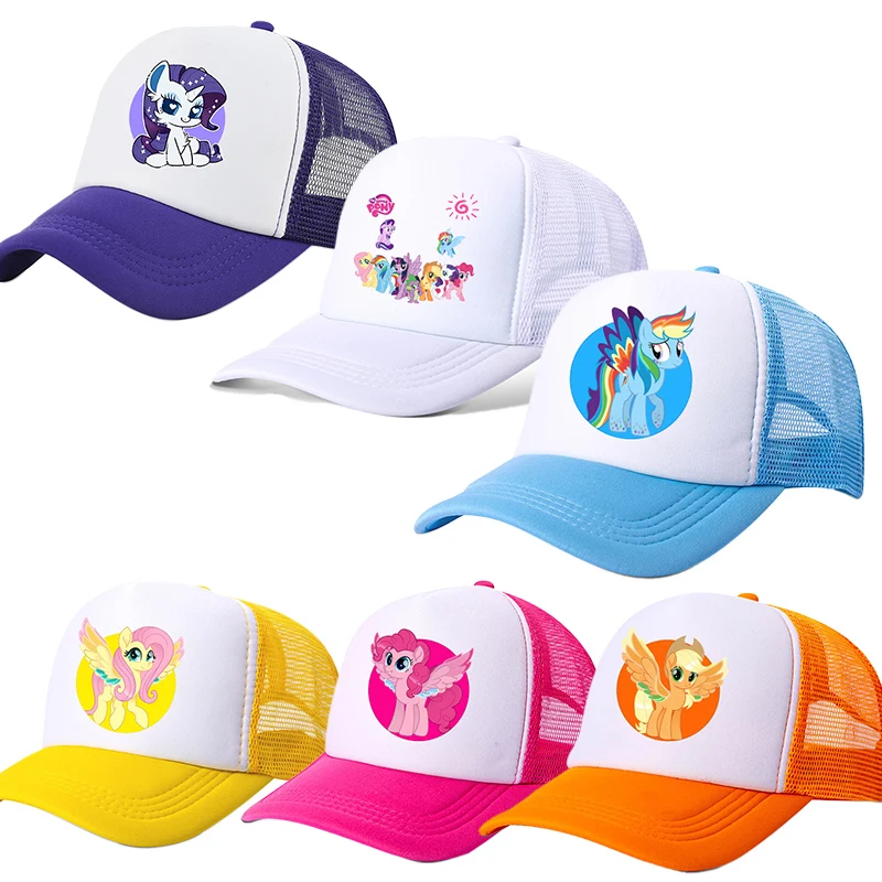 

My Little Pony Girl Boy Baseball Cap Kawaii Sun Hat Parent Children Couple Women Casual Outdoor Hats Peaked Cap Birthday Gift
