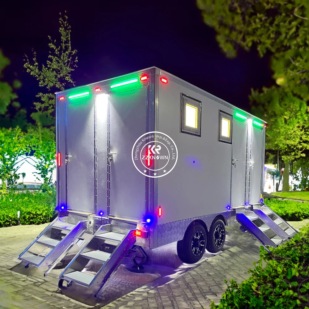 Роскошный портативный душ для кемпинга, уличный туалет, туалет, мобильный туалет, контейнер для стиральной комнаты, прицеп, туалет