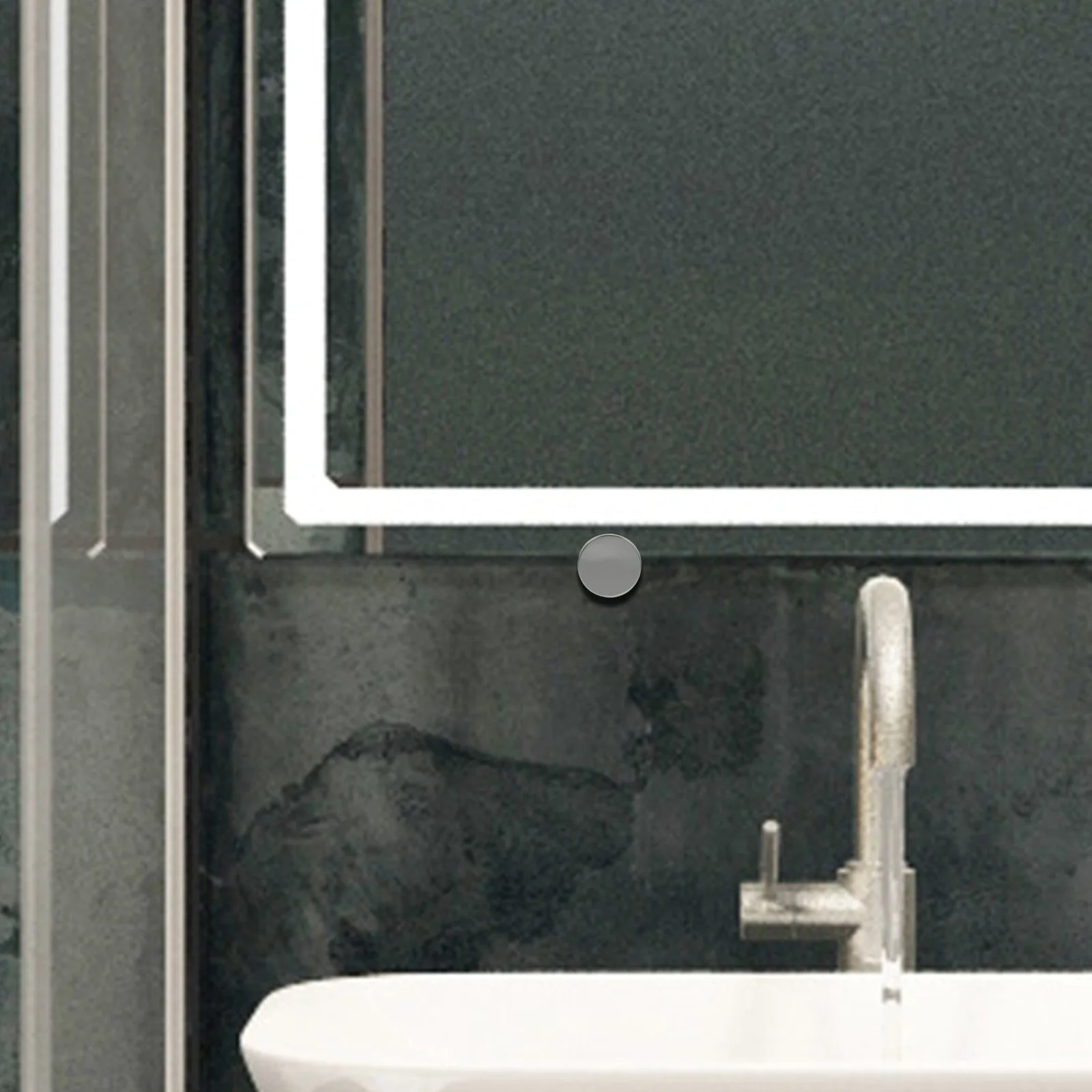 

4Pcs Wall-Mounted Mirror Clips Sturdy Zinc Alloy Mirror Fixators Simple Design Safe Glass Fixing Clips Glass Holder