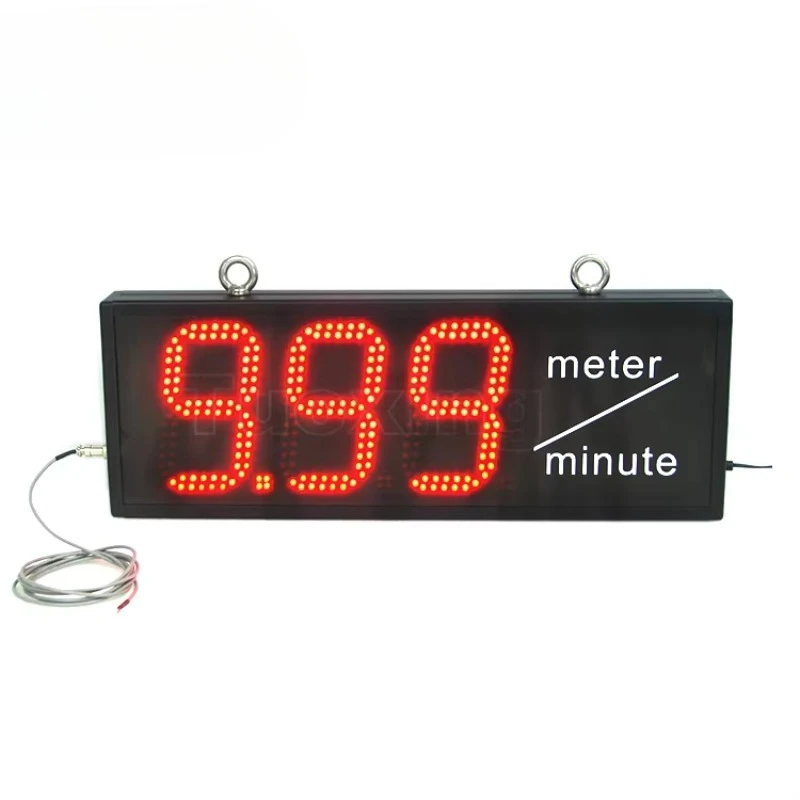 4-Inch Light Emitting Diode Digital Count Timer Button Triggers Increased