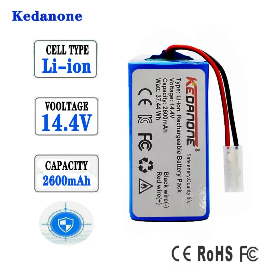 

✅14.4V 4000mAh Lithium Ion Battery,Suitable for Xiaomi Robot Vacuum Mop Essential G1 (SKV4136GL) (MJSTG1) Robot Vacuum Cleaner