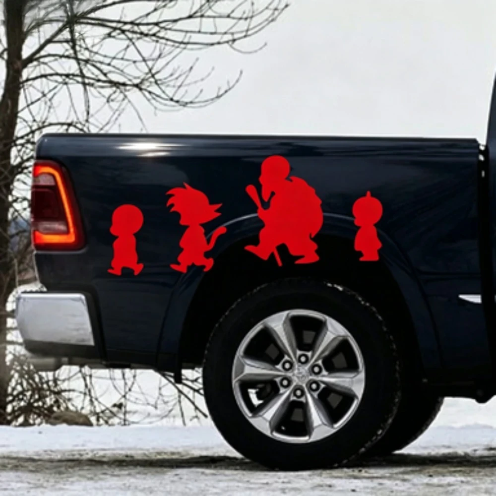 Anime Dragon Ball Car Sticker Son Goku Master Roshi Reflective Vinyl Decal For Trunk Bumper Windshield Motorcycle Laptop Decor