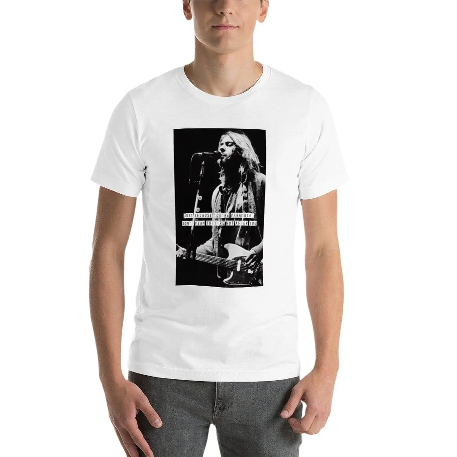 New Just Because You're Paranoid T-Shirt Oversized t-shirt Short t-shirt funny t shirts funny t shirt men t shirt