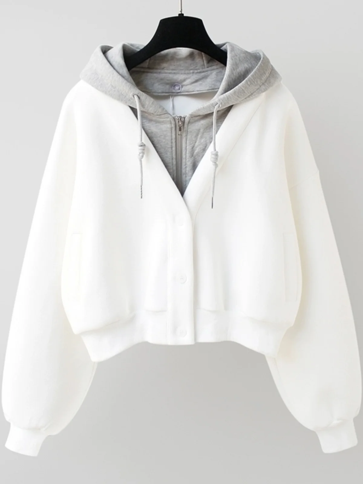 

Толстовки с капюшоном на молнии, большие размеры с длинными рукавами, женские меховые толстовки Poleron Jfashion Shoujo Girl, эстетичная мода, альтернативный винтажный Himekaji